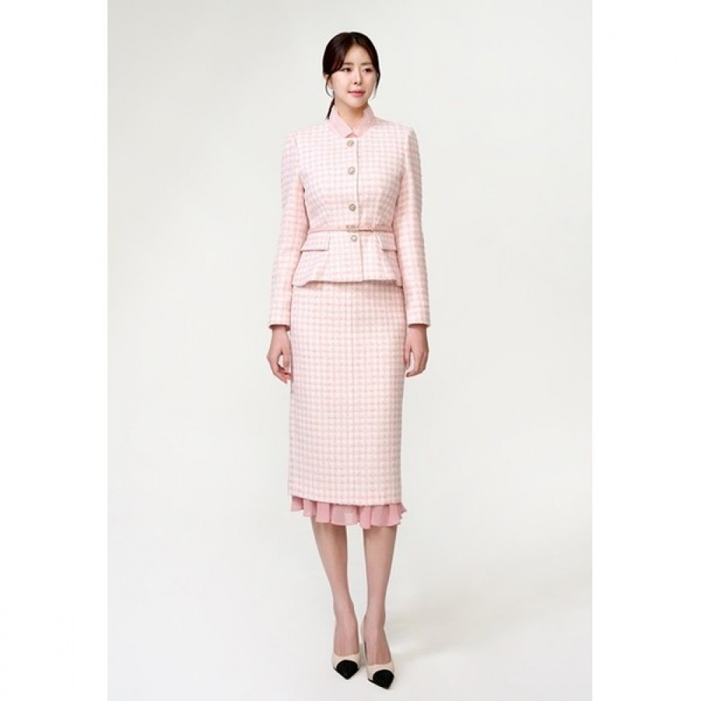 [ミニマル] ツイードシースルーヘムスカートMZAGWS2990