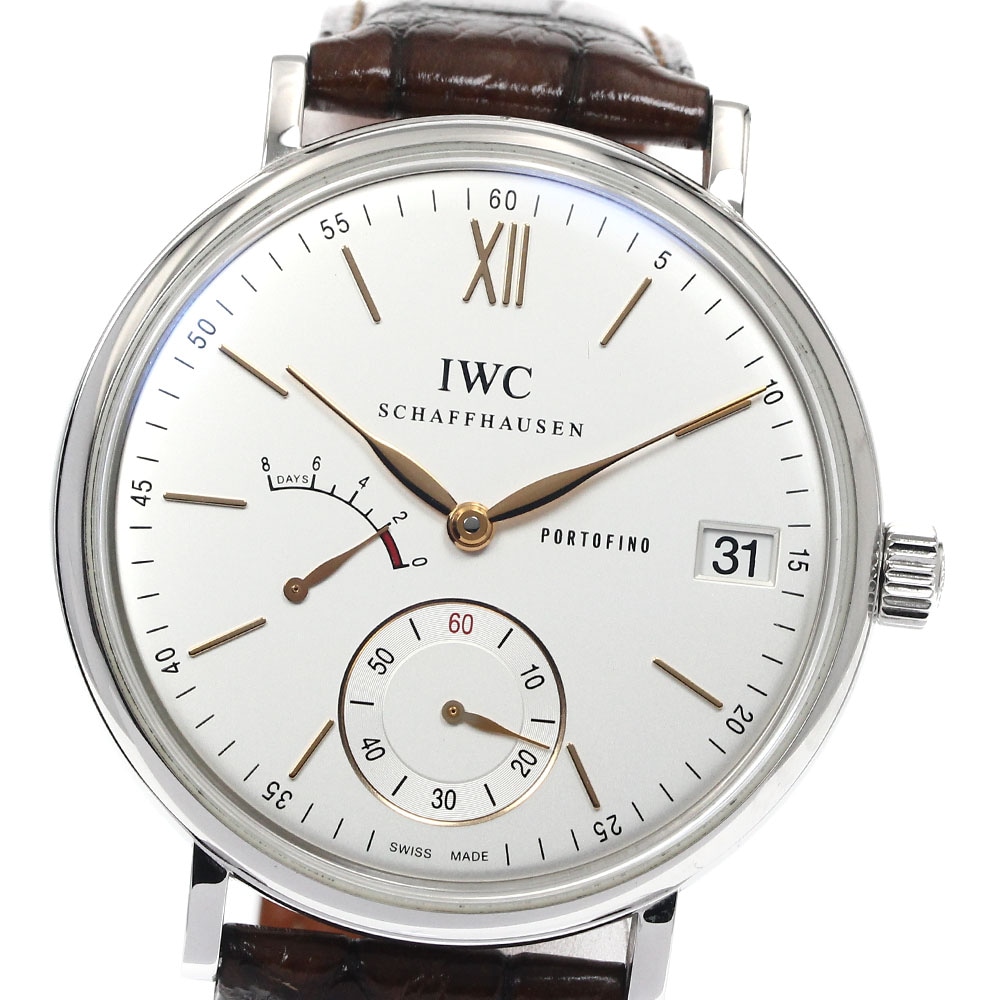 IWC IWC SCHAFFHAUSEN IW510103 ポートフィノ ハンドワインド 8デイズ パワーリザーブ 手巻き メンズ 保証書付き_889316【中古】