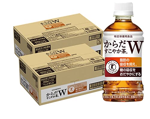 [2CS] [トクホ] コカコーラ からだすこやか茶 W (350mlPET24本)2箱
