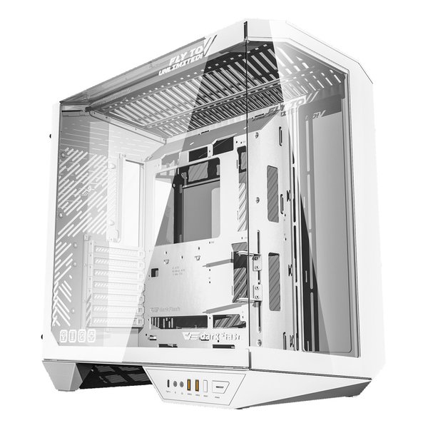 ミドルタワーケース DY470 ATX/ピラーレス/ホワイト DY470-PCCASE-WHITE
