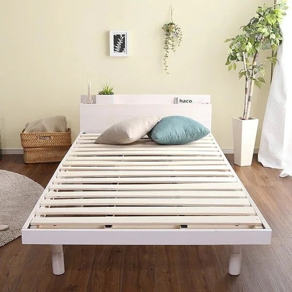 絶妙なデザイン 寝具 インテリア シングル 宮セットパイン材高さ3段階