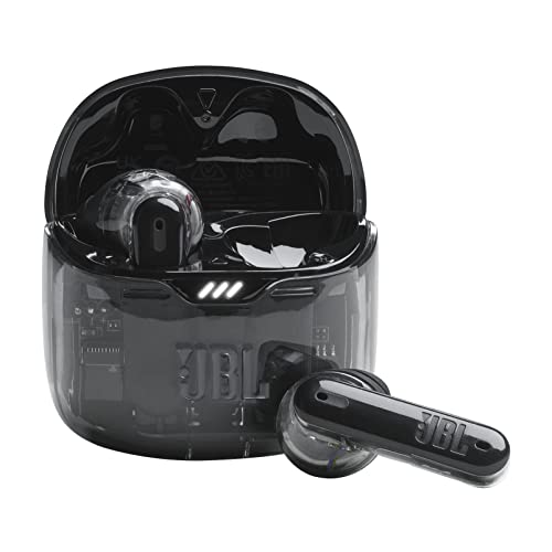 JBL TUNE FLEX GHOST ワイヤレスイヤホン bluetooth 2ウェイ装着/ノイズキャンセリング/IPX4/ブラック/JBLTFLEXGBLK
