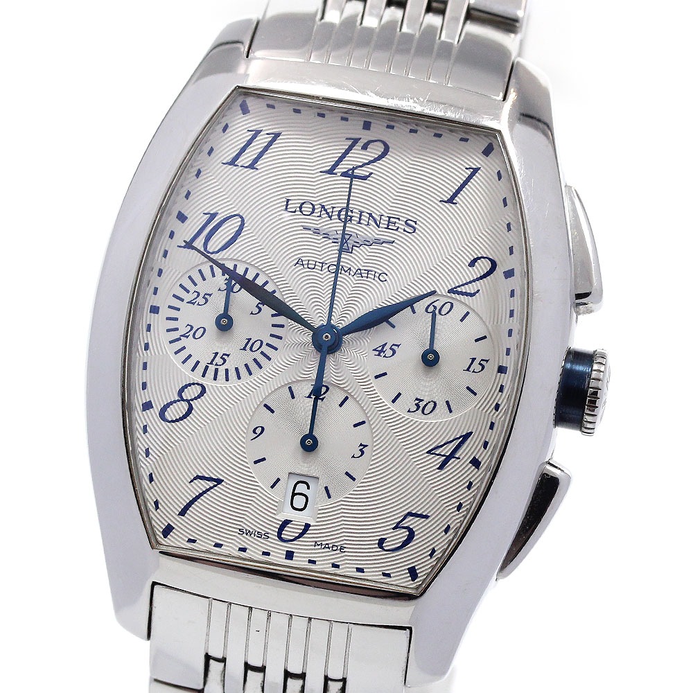 訳あり ロンジン LONGINES L2.643.4 エヴィデンツァ クロノグラフ デイト 自動巻き メンズ _842456【中古】