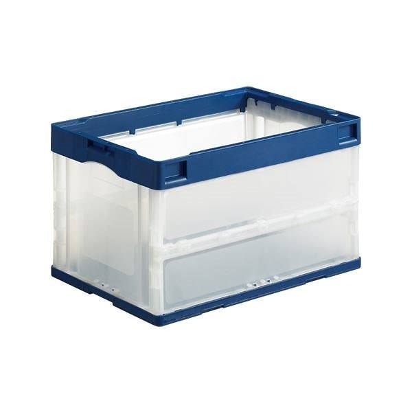 （まとめ） ジョインテックス オリタタミコンテナ JTC-50N-NV 50L蓋無[x5セット]