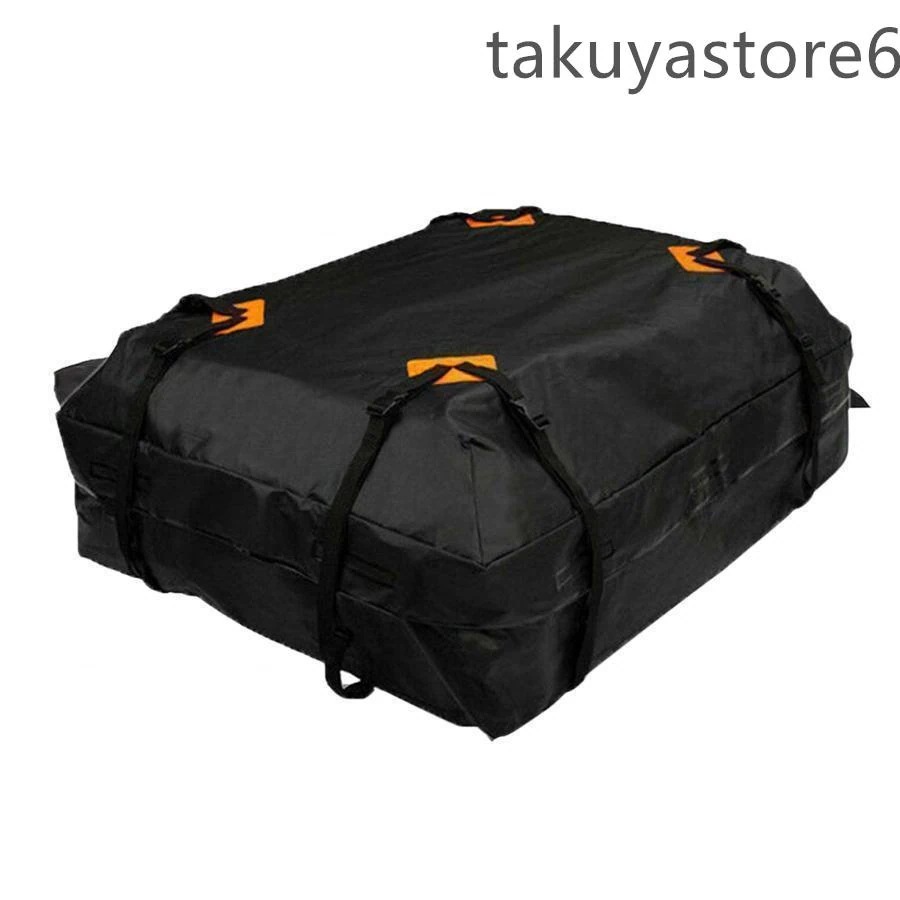 ルーフキャリアバッグ 車のルーフ収納バッグ 防水 カーゴバッグ 600Dオックスフォードクロス 折りたたみ式カーラゲッジバッグ 大容量 ルーフバッグ 取付簡単 防