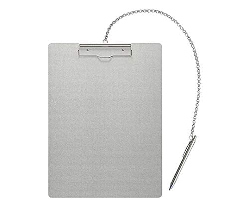 エヌケイ アルミバインダー クリップボード チェーン付き（チェーン+ペン付き） B4縦 AS-B4E-P