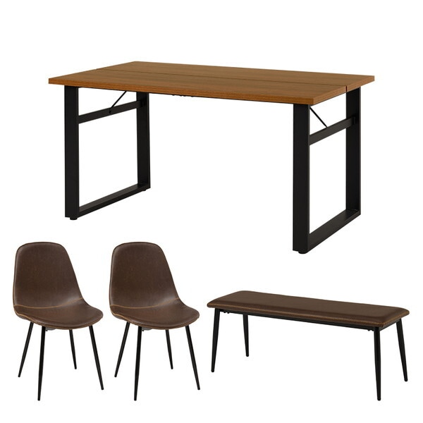 LT-4771DBR-44DBR-4S ダイニング4点セット メーカー直送