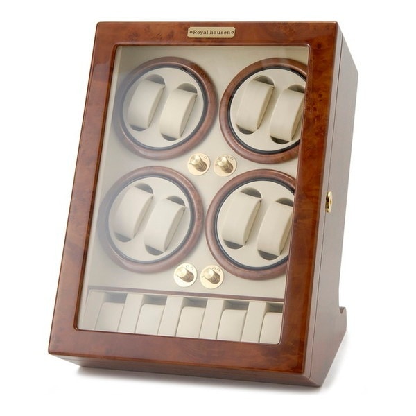Royal hausen ロイヤルハウゼン ワインダー 時計収納ケース付きワインダー8本巻5本収納 Royal hausen GC03-Q88 ブラウン
