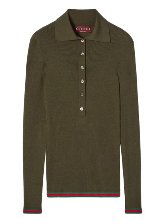GUCCI Women Polo Shirts 810315XKD8J 3450 Green