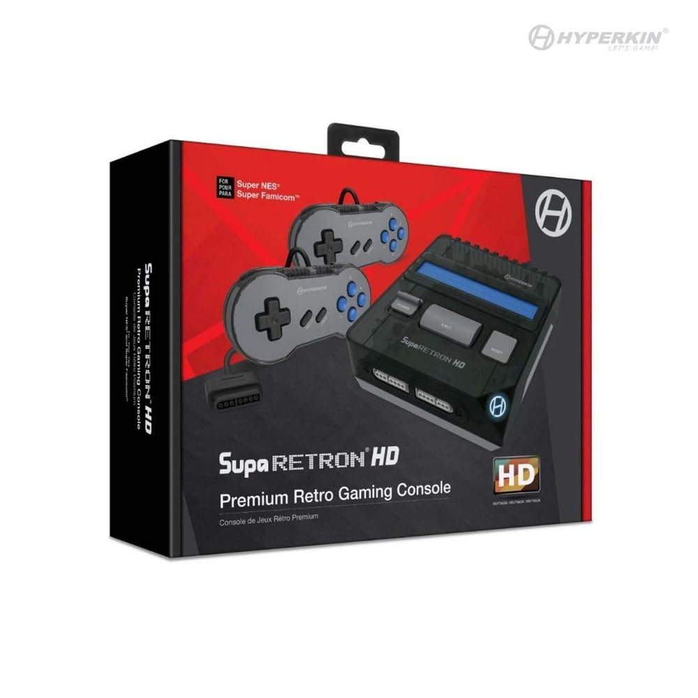 Hyperkin Supa RetroN HD Black : スーパーファミコンSFC/SNES(NTSC/PAL) 対応 プレミアム レトロ ゲーム コンソール 互換機 10,225円