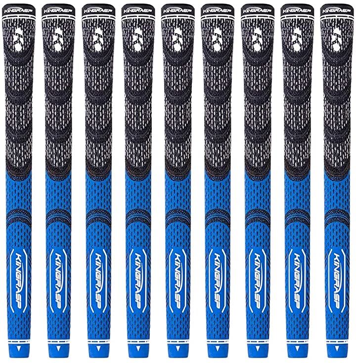 2020最新ゴルフグリップ ゴルフクラブグリップ ゴルフクラブ用パーツ 滑り止めラバーアイアン用 バックライン無 軽量 両面テープ付き 9本セット 青( ブルー) 6,708円