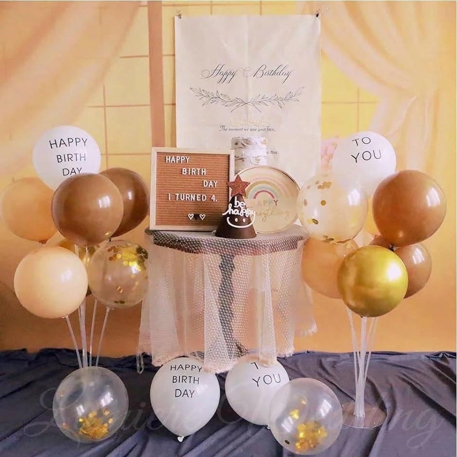 新柄！福袋8点セットお誕生日バースデー飾り付け装飾ナチュラルシンプル風船タペストリー(8点セット大好評