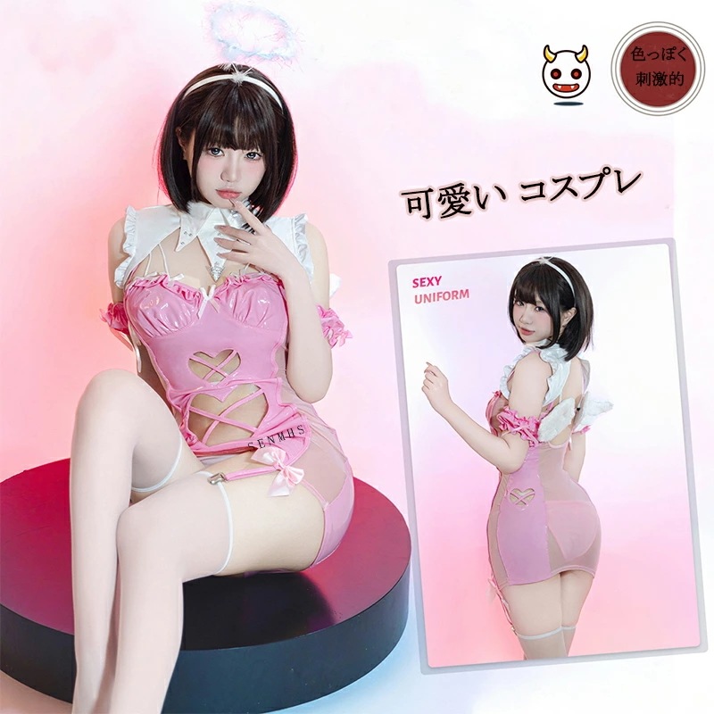 SENMHSセクシー ランジェリー 小悪魔 デビル ウィッチ 吸血鬼 魔女 デーモン PU革 萌え メイド 下着 露出 ボディコン 可愛い コスプレ コスチューム 仮装 公演 演劇 お化け ハロウィン 4,718円