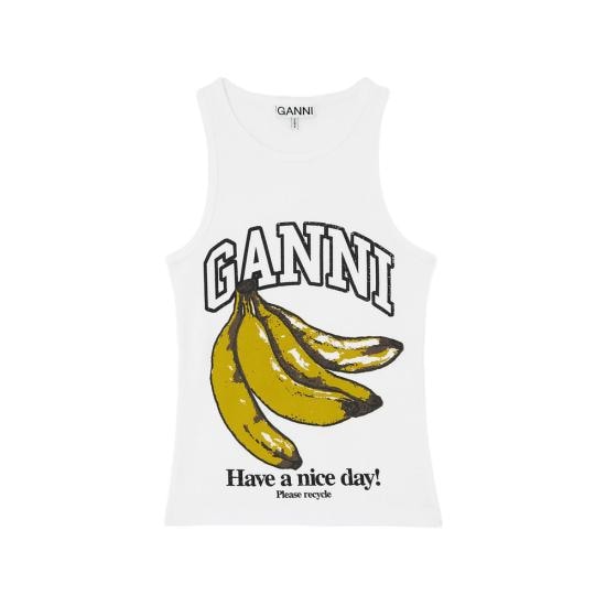 GANNI Women Tops A1040427 151 WHITE