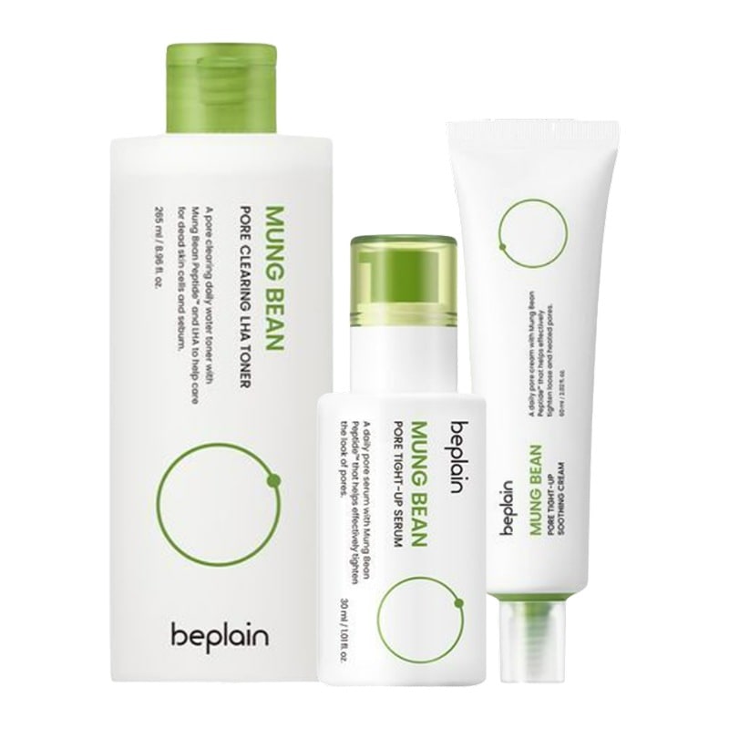 緑豆毛穴 3点 セット(LHAトナー 265ml+セラム 30ml+クリーム 60ml) / 韓国 人気 ランキング 皮脂コントロール スキンケア 激安 毛穴ケアセット