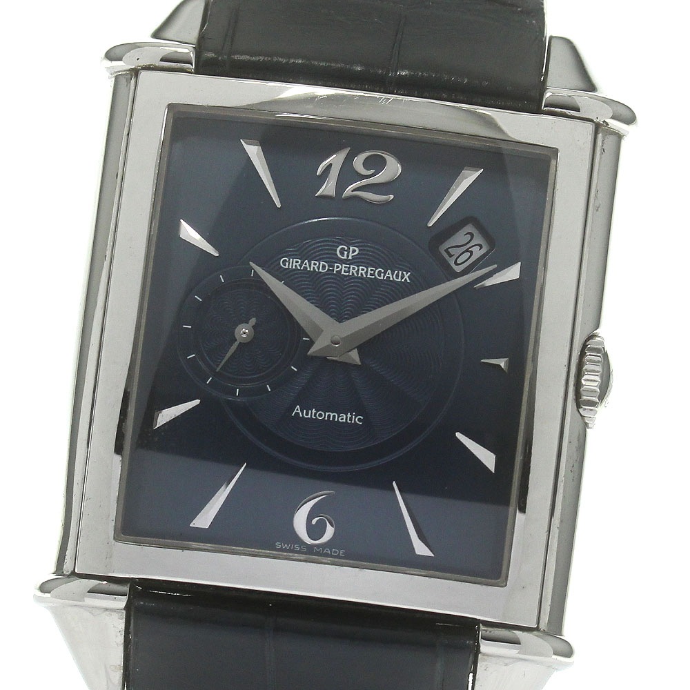 訳あり ジラール・ペルゴ GIRARD PERREGAUX 25835-11-1222SBB4A ヴィンテージ1945 天賞堂135周年記念 自動巻き メンズ 箱付_835783【中古】