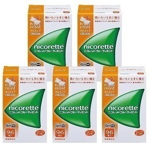 【第（2）類医薬品】 ニコレット フルーティミント 96個5個セット セルフメディケーション税制対象商品