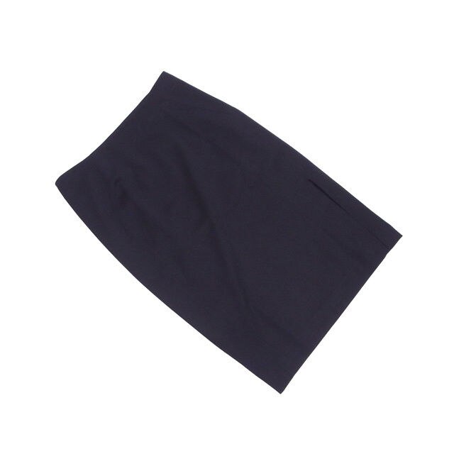 スカート ロング丈 タイトシルエット 42サイズ スリット入り ブラック 中古