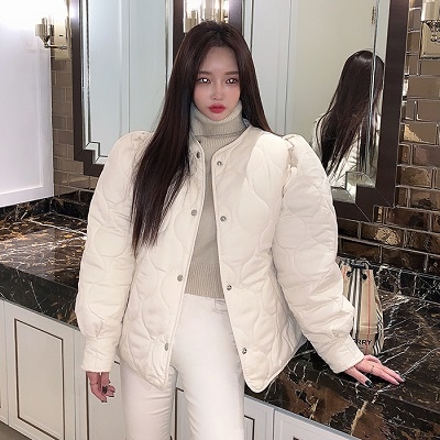 CHOPER[韓国ファッション]送料無料 パフキルティングジャンパー 8,000円