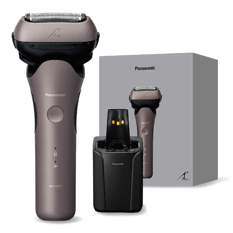 パナソニック　Panasonic　メンズシェーバー ラムダッシュ3 ［3枚刃 / AC100V-240V］ ブラウンゴールド　ES-L381W-N