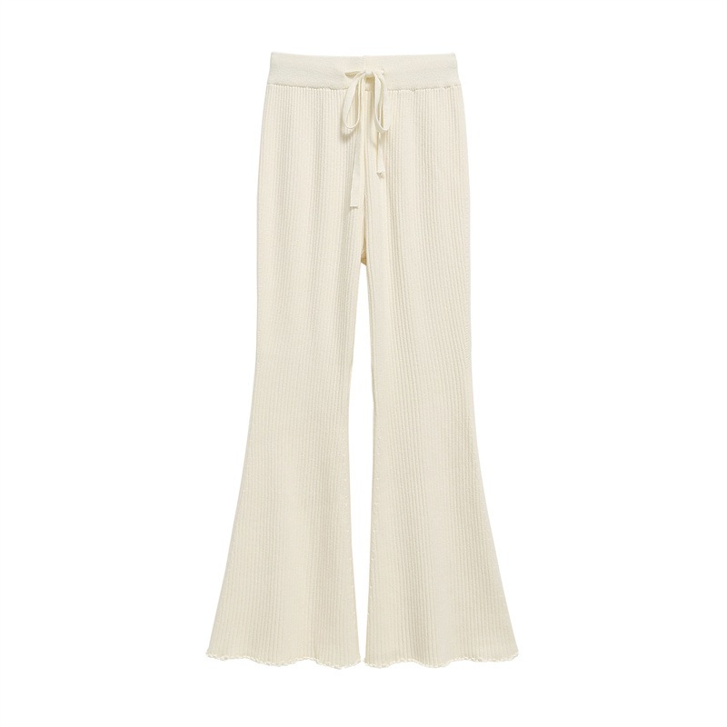 ボトムス パンツ ロングパンツ ニットパンツ ストレッチ ベルボトム ウエストゴム かわいい 大人可愛い きれいめ シンプル 上品 おしゃれ かっこいい カジュアル こなれ感 個性的 主役級 存在感 5,980円