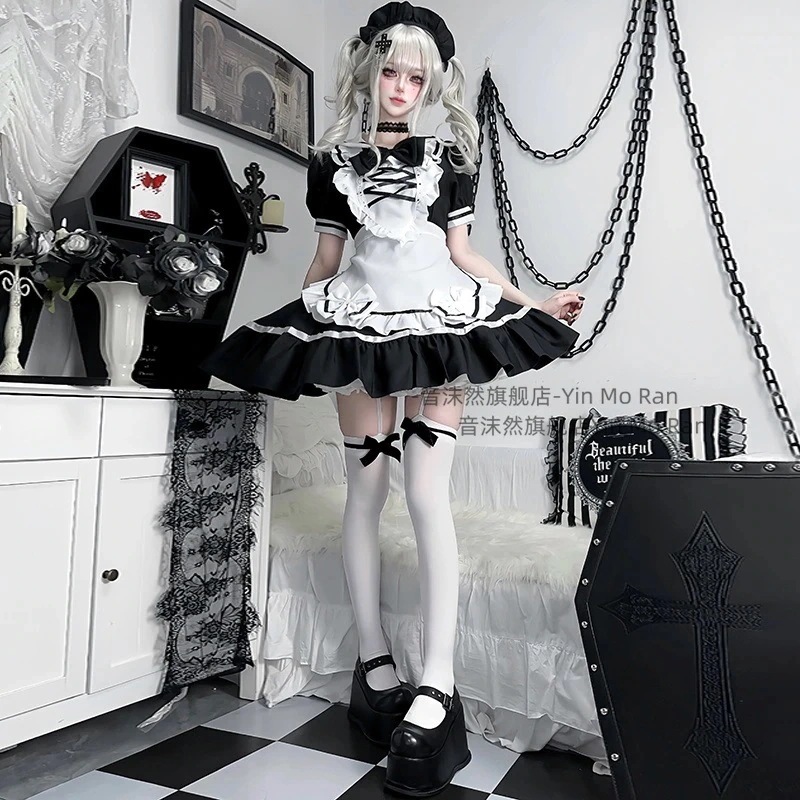 正規品販売:甜心黒巧 ~ にほんこく甘美コスプレ衣装メイド服cos服ゴシックメイド服