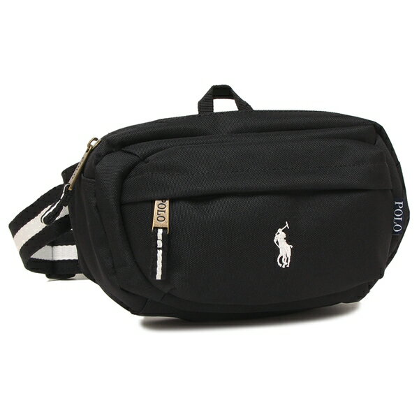 ボディバッグ ブラック ホワイト レディース POLO RALPH LAUREN 9AR012 G9O