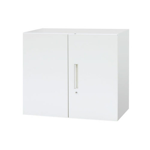 法人限定 Netforce EA-8840-2R-W-WH ホワイト イーセンブリー 両開き書庫 2段 (幅880×奥行400×高さ750mm) メーカー直送
