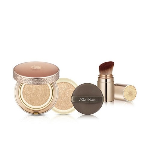 ザファーストジェネチュアアンプルカバークッションファンデーション本品15g+詰め替え15g 02ハニーベージュ 1個 血色感 健康肌