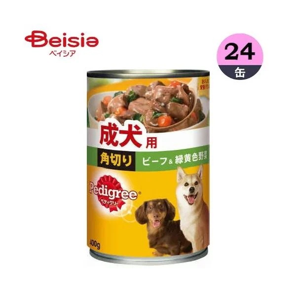 ペディグリーチャム マースジャパンリミテッド ペディグリーチャムP16成犬用角切りビーフ＆緑黄色野菜400g×24個 犬 まとめ買い 業務用 ペット