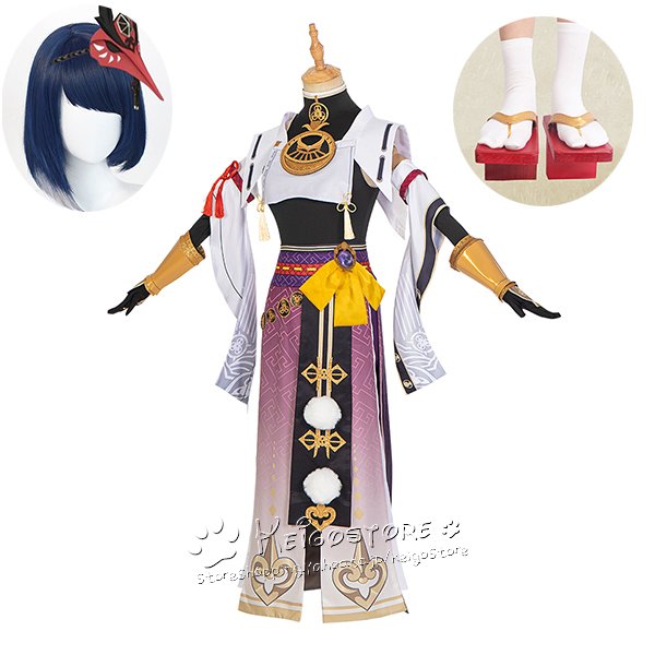 原神 げんしん 風 九条裟羅 くじょう さら コスプレ衣装 ウィッグ 靴 cosplay コスチュー