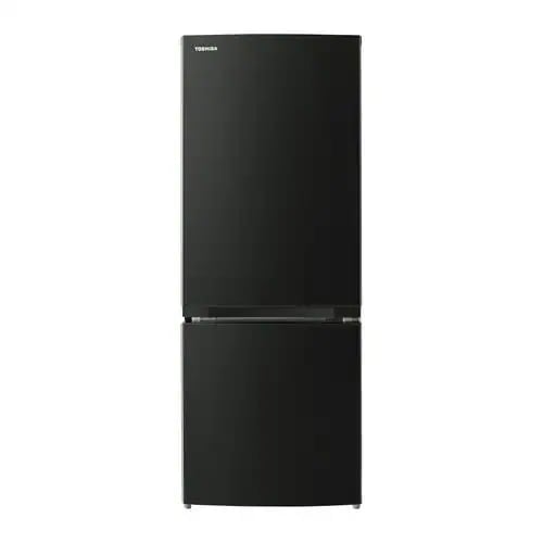 東芝 冷蔵庫 153L 右開き 2ドア 幅47.9cm 一人暮し向け 静音設計 うるおいラップ野菜室 耐熱トップテーブル GR-W15BS ブラック系