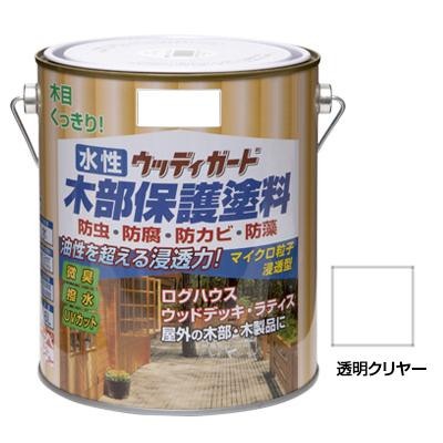 ニッペホームペイント 水性ウッディガード 13 透明クリヤー 1.6L 6,087円