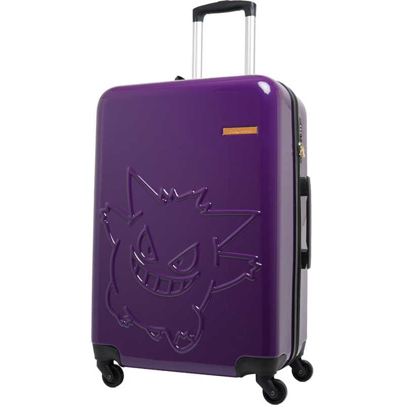 ポケモン　スーツケース ファスナータイプ 旅行日数目安：4～6泊 約62L ［TSAロック搭載］ ゲンガー/パープル　PK-0908-60-PL