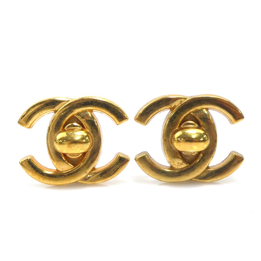 シャネル CHANEL イヤリング ココマーク メタル ゴールド レディース e61322a