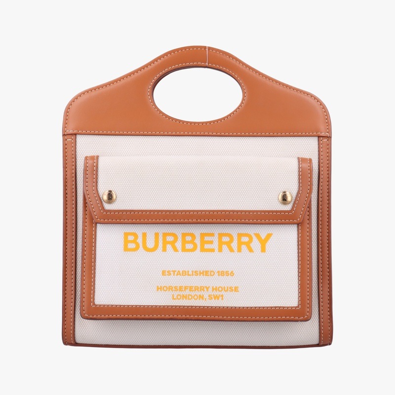 ミニ ポケットバッグベージュ×ホワイトキャンバス×レザーITTRESRL44SCA中古