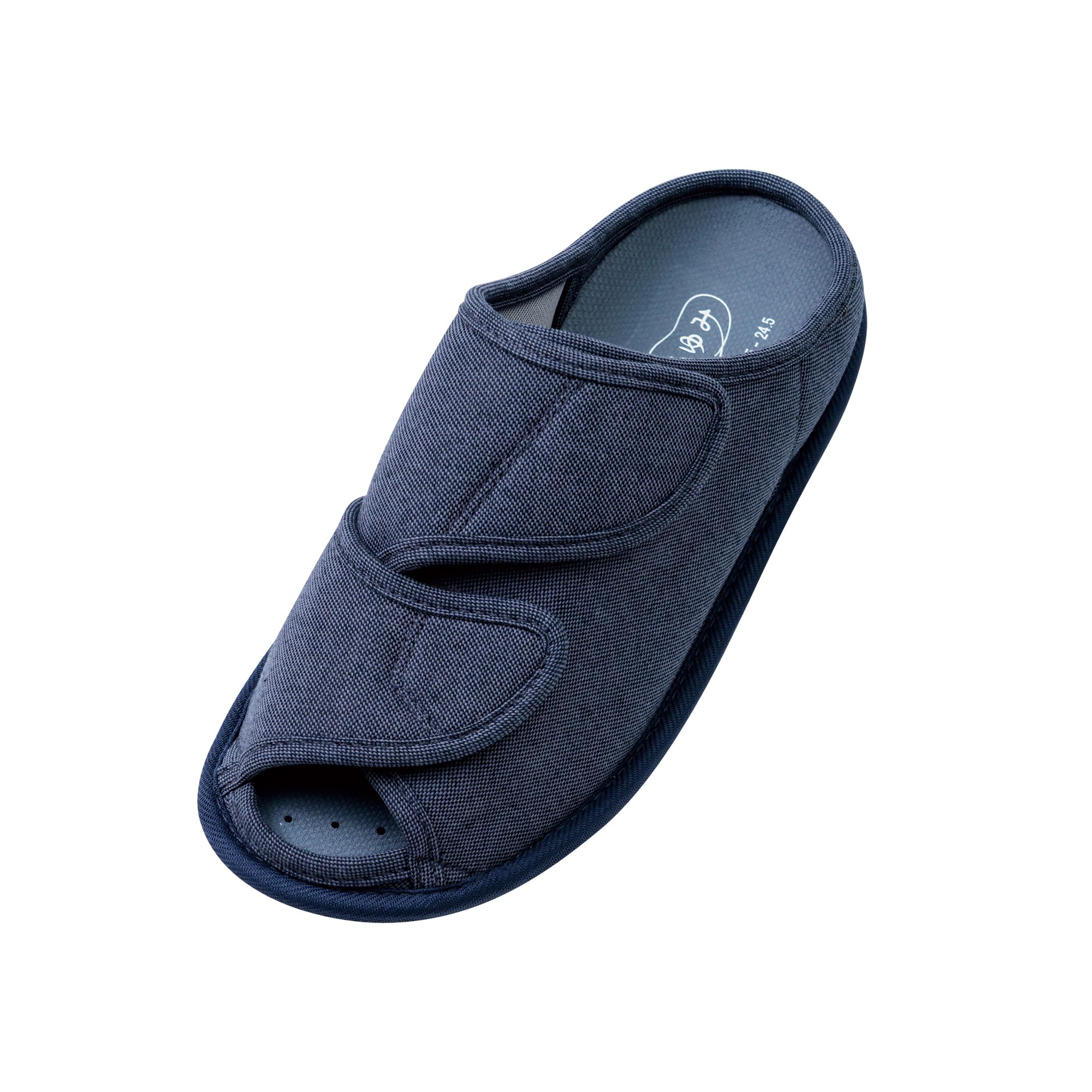 あゆみ ケアシューズ オープンフィット 3E 室内用 軽量/転倒予防 両足セット ダークグレーLサイズ 23.5~24.5cm 2237 4,703円