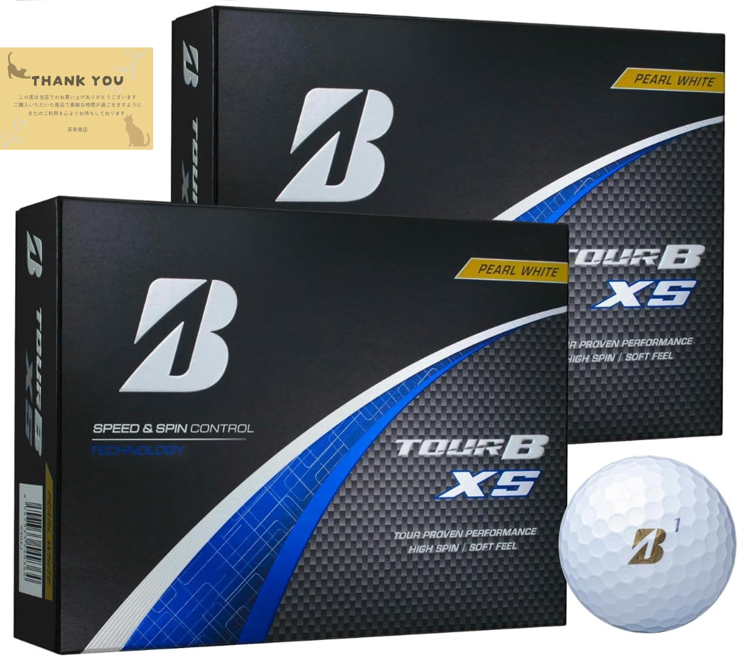 ブリヂストン 2024 TOUR B XS ツアー B X S パールホワイト(S4GXJ) 2ダースセット 24球 オリジナルサンクスカード付