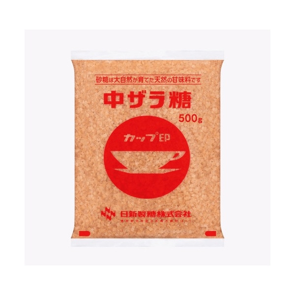 ユアサフナショク カップ印 中ザラ糖 500g ×20 メーカー直送
