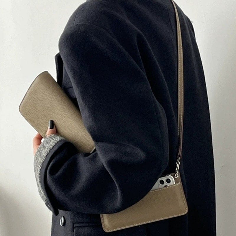 財布ポーチその他 財布ポーチレデイースバッグ雑貨財布ボーチショルダーバッグ2025春新品3点セットパスポートケース携帯ケースコインケース本革レザー斜め掛け5colour