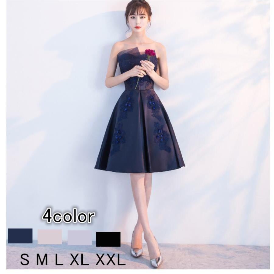 ミニドレス ナイトドレス ウエディングドレス パーディードレス 30代40代 ステージ衣装 オペラ声楽 成人式 花嫁 忘年会 結婚式 ピアノ 2019新作-585