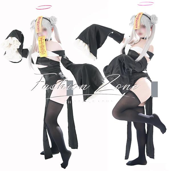 ブルーアーカイブ Blue Archive 風 プラナ 小さなゾンビ コスプレ衣装 ウィッグ cosplay ハロウィン 演出服 変装