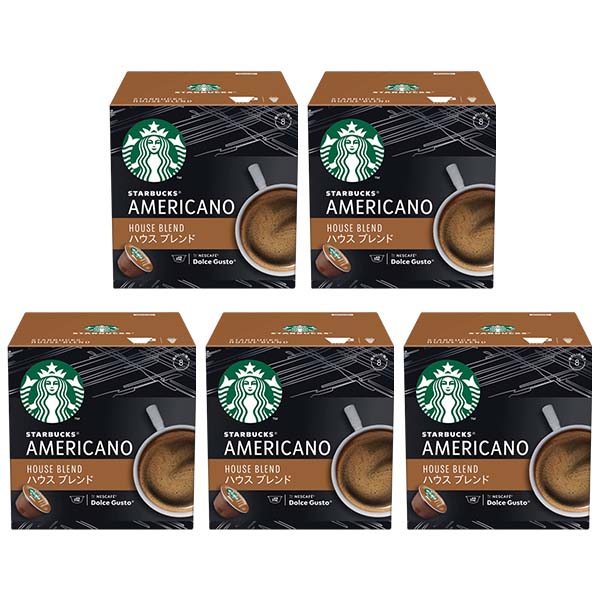 ネスカフェ ドルチェグスト 専用カプセル スターバックス ハウスブレンド 5箱【4営業日以内に出荷】ネスレ ネスカフェ コーヒー ホットコーヒー スタバ