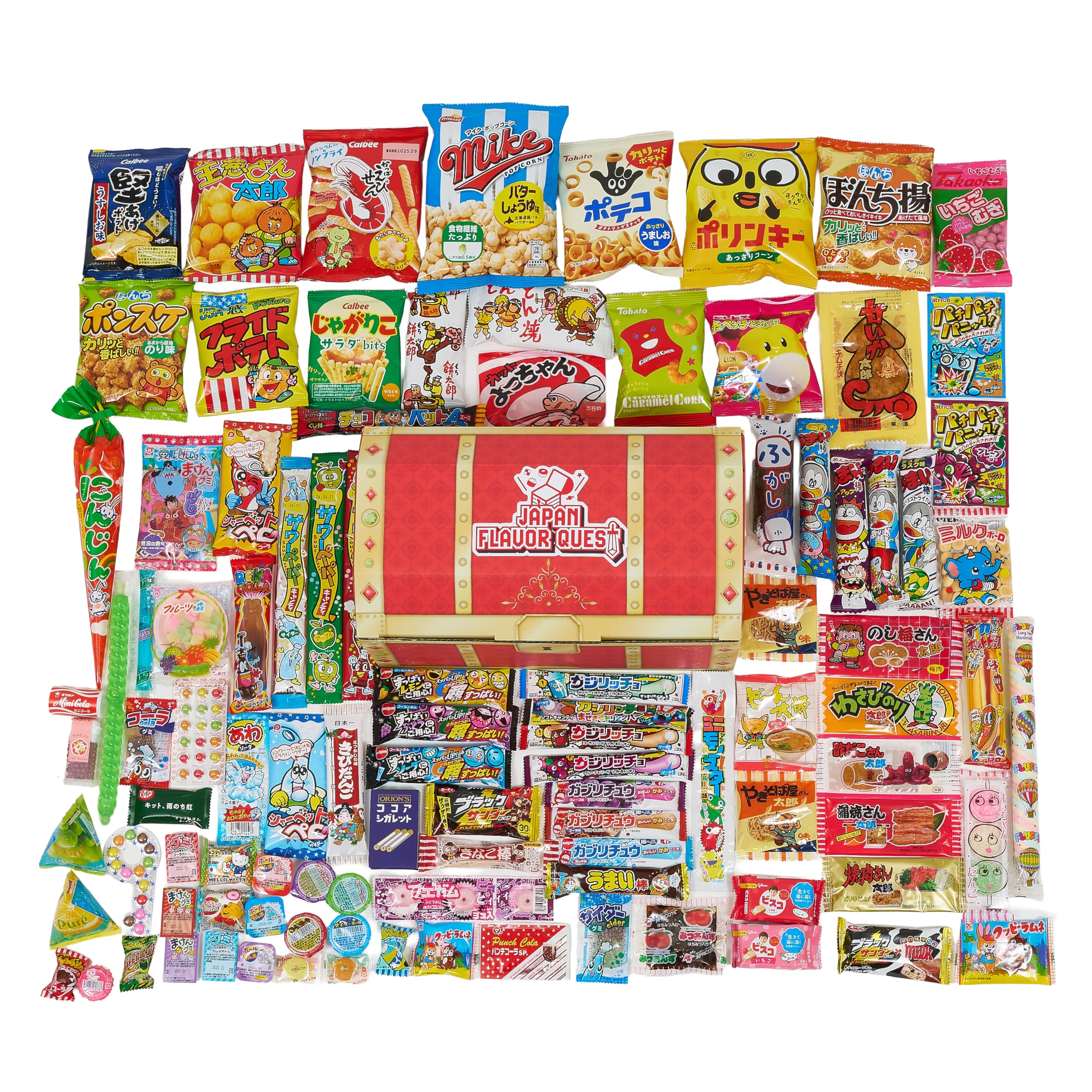 【駄菓子の宝箱 100個 詰め合わせ】 開けた瞬間ワクワク！みんなで楽しめるお菓子BOX