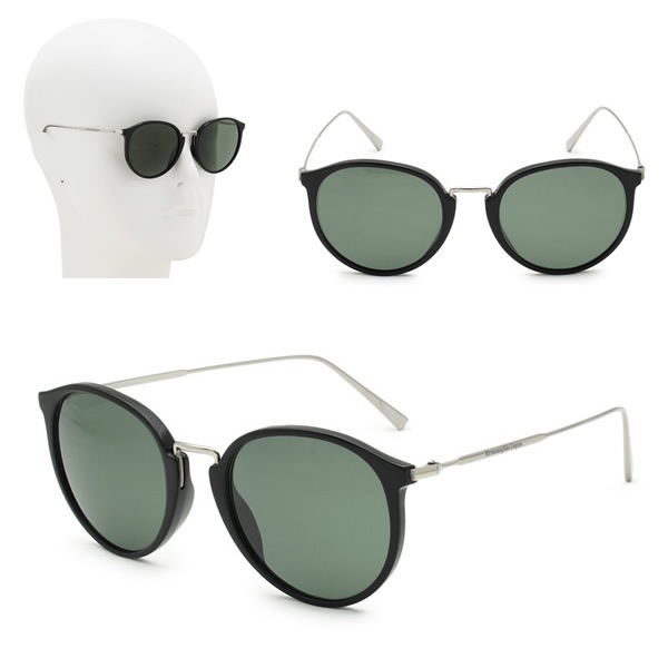 サングラス EZ0048/S 01R 51 Ermenegildo Zegna ブラック シルバー グリーン グローバルモデル UVカット 偏光レンズ