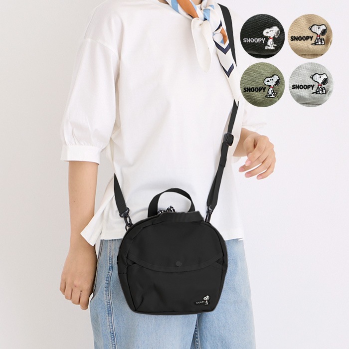 スヌーピー IP.BR.SHELL.PEANUTS-9G 2WAYショルダーバッグ サコッシュ 斜めがけ かわいい おしゃれ 旅行 レディース メンズ ピーナッツ ポーチ バッグインバッグ 小さめ