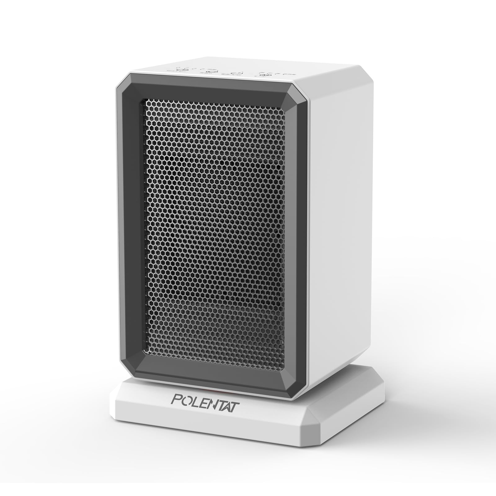 電気ファンヒーター 超小型 1000W 600W 3段階切替 6~8畳対応 3秒速暖 45首振り 転倒自動オフ タイマーオフ ハンドル付き 84035