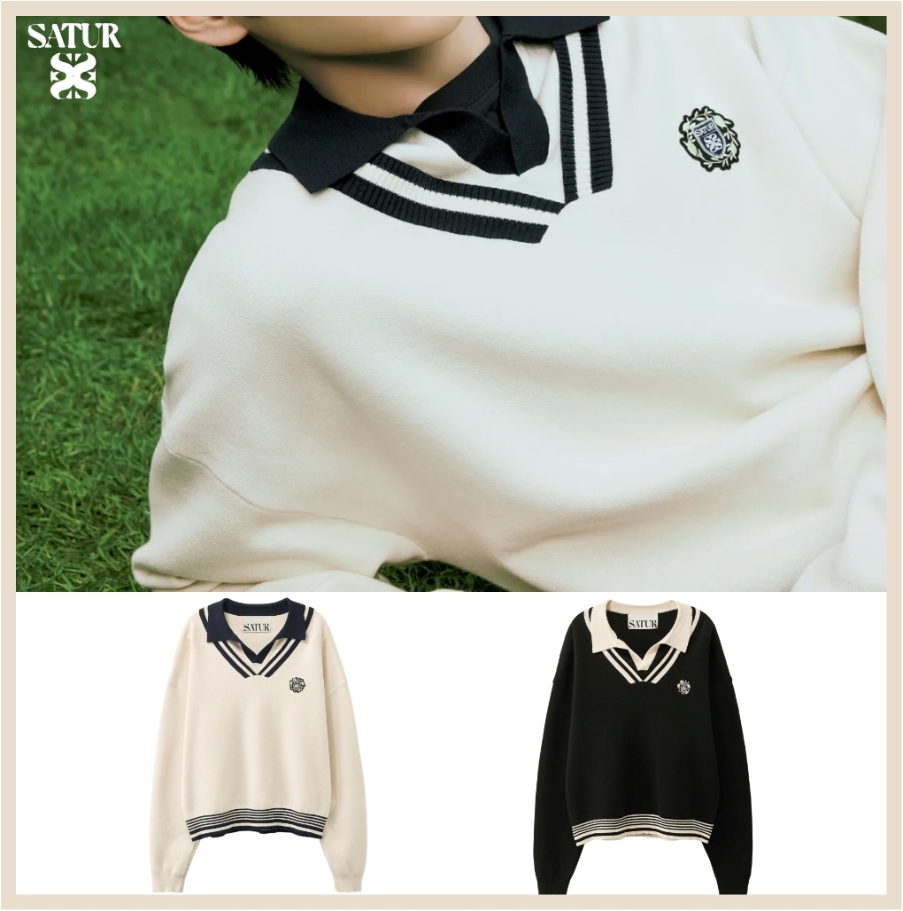 Crest Logo Open Collar Knit [26SS] / RIIZEs Pick
