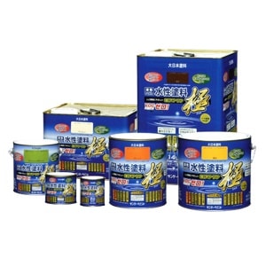 送料無料サンデーペイント水性エコアクア極14L　こげ茶常備色代引き不可商品 K
