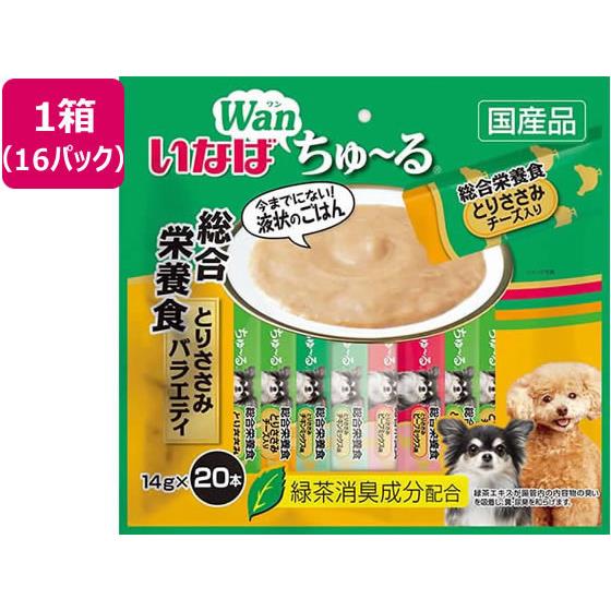 Wanちゅーる 総合栄養食 とりささみバラエティ 16P いなば